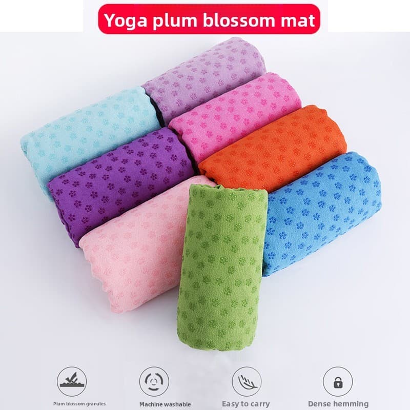 Toalha De Tapete De Ioga Quente Premium-Punho De Silicone Antiderrapante , Microfibra Ultraabsorvente Para Intensidades