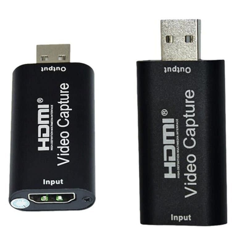 Placa de Captura de Vídeo HDMI para USB 2.0, Gravador HD 1080P, Capturador de Transmissão ao Vivo em Tempo Real para Jog