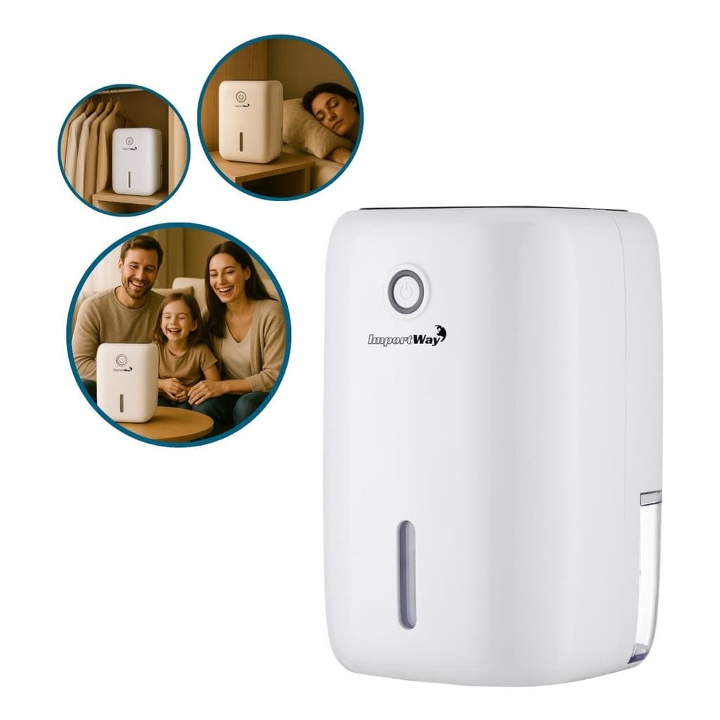 Desumidificador De Ar Elétrico 800ml Bivolt Anti Mofo E Fungos