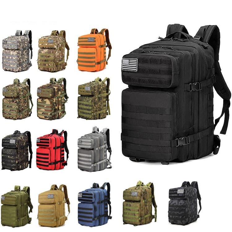 Mochila tática ao ar livre multifuncional mochila grande capacidade das mulheres dos homens montanhismo esportes viagem
