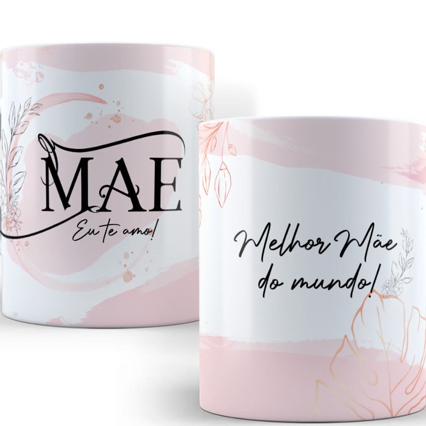 Caneca Dia das Mães Personalizada Porcelana 325ml Lembrancinha Presente