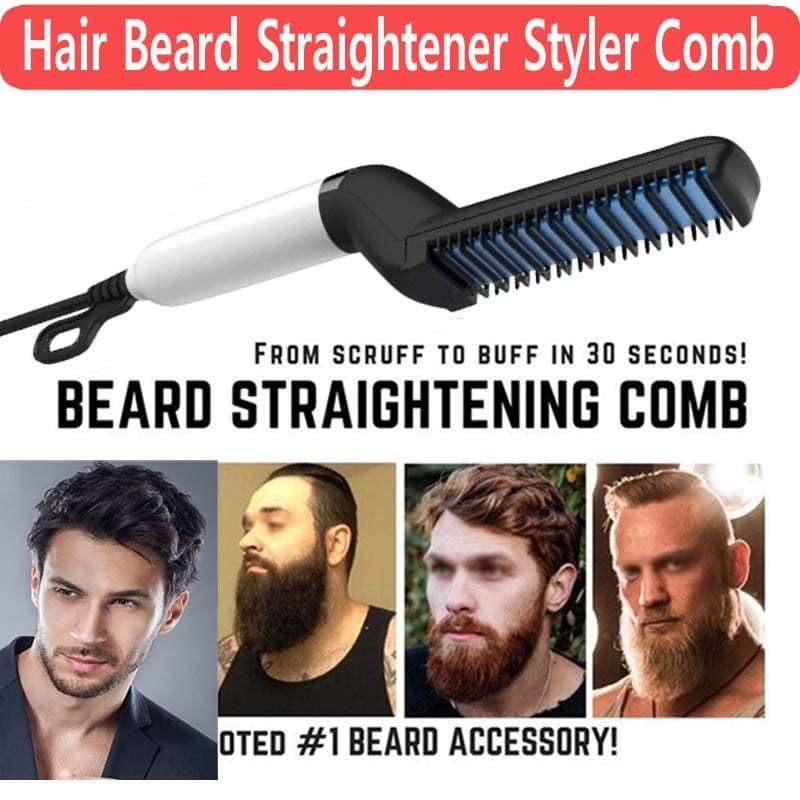 Pente Modelador Alisador De Barba Para Cabelo Rápido Masculino Douyin Internet Celebridade De