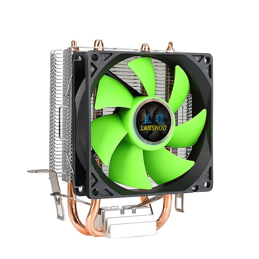 Lanshuo versão principal 2 tubo de cobre adequado para intel AMD I3/I5/I7cpu ventilador radiador multiplataforma