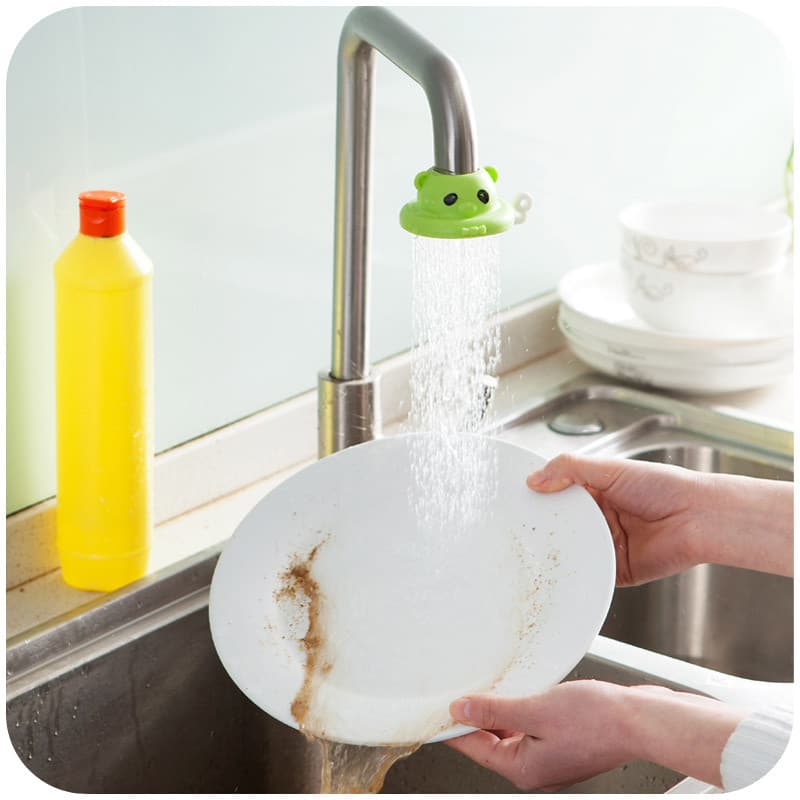 Torneira à prova de respingos ferramenta útil Universal Silicone dos desenhos animados torneira chuveiro Sprinkler poupa