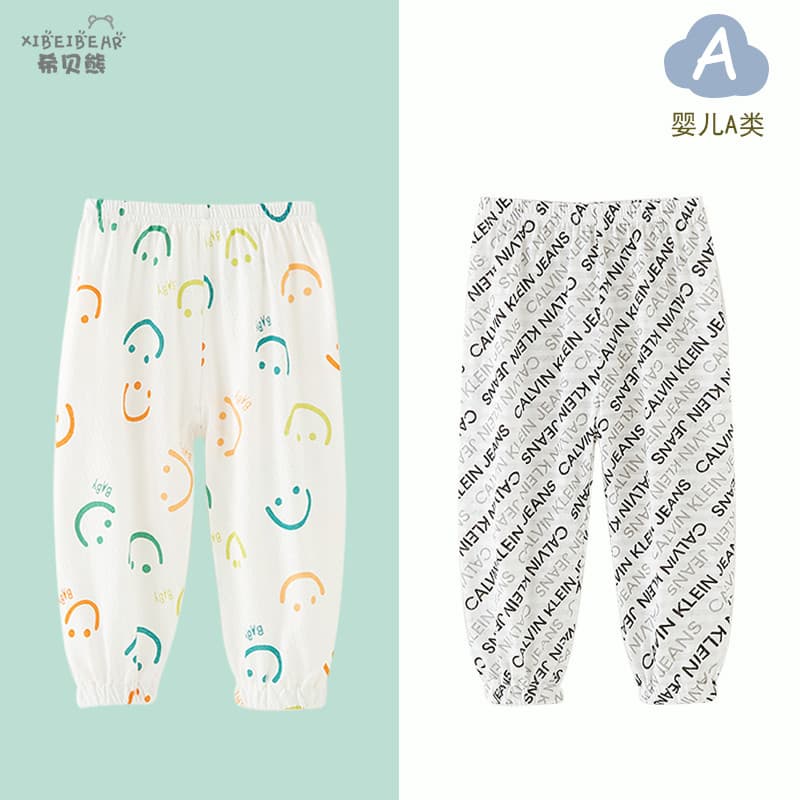 Crianças calças de verão puro algodão bebê Mosquito calças estilo fino meninos meninas verão calças casuais Bloomers na