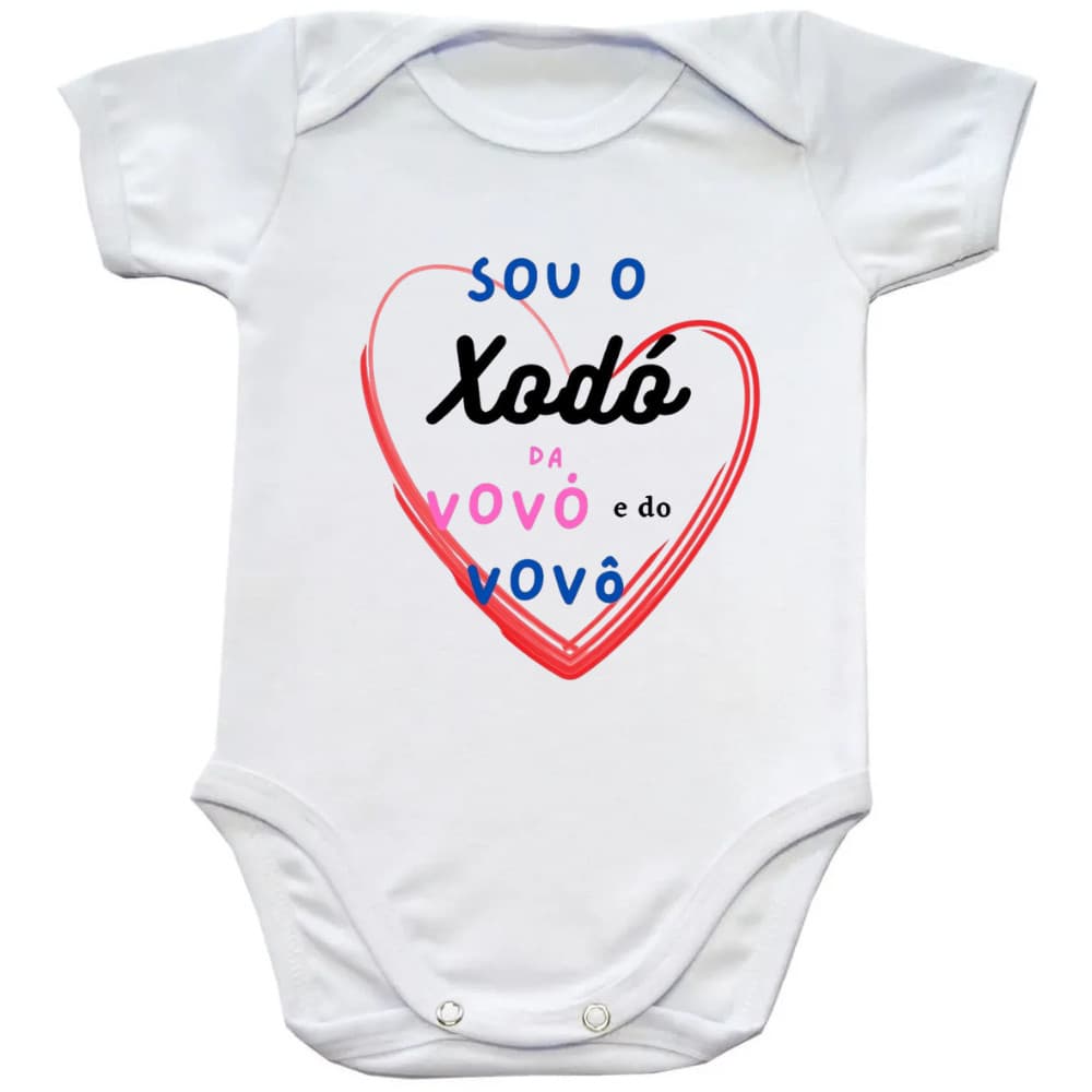 Body Bebê Presente para Vovô e Vovó Roupa Bebê Fofa Neto ou Neta Algodão Confortável