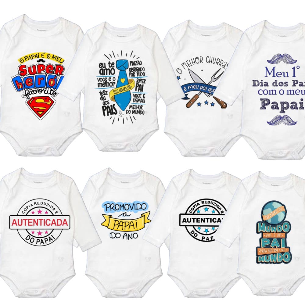 Body Bebê Manga Comprida Dia dos Pais Presente Criativo para Papai Roupa Bebê Recém Nascido