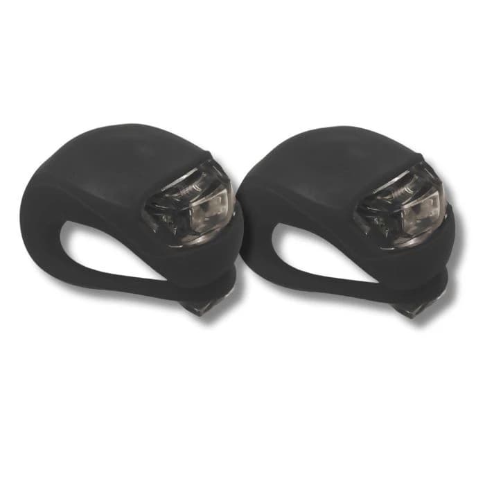 Par de Lanterna Frontal Mini de Silicone para Bike Starfer Ideal para Iluminação e Sinalização SB