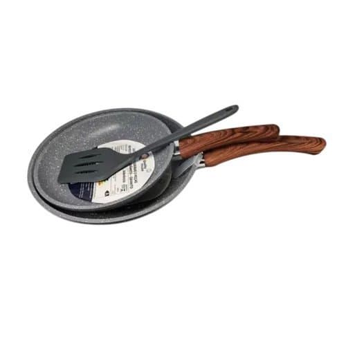 Conjunto Frigideira Antiaderente 2 Pecas Com Espatula Cozinha Pratica Duravel