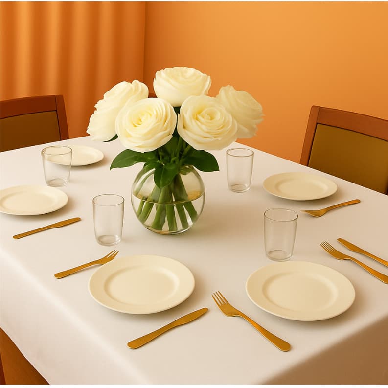 Toalha de Mesa 4 lugares   1,50 x 1,00 Tec Oxford Decoração Festa Buffet