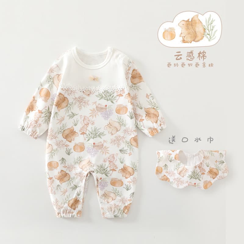 Macacão de bebê primavera outono bebê menina macacão de algodão recém-nascido macacão desossado macacão de bebê
