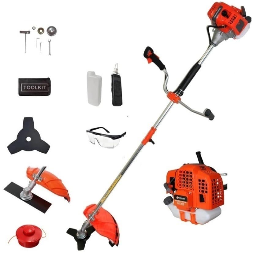 Roçadeira 3x1 Profissional 75 cilindradas - 3.5 hp Cortador Grama a Gasolina kNakasaki Potente