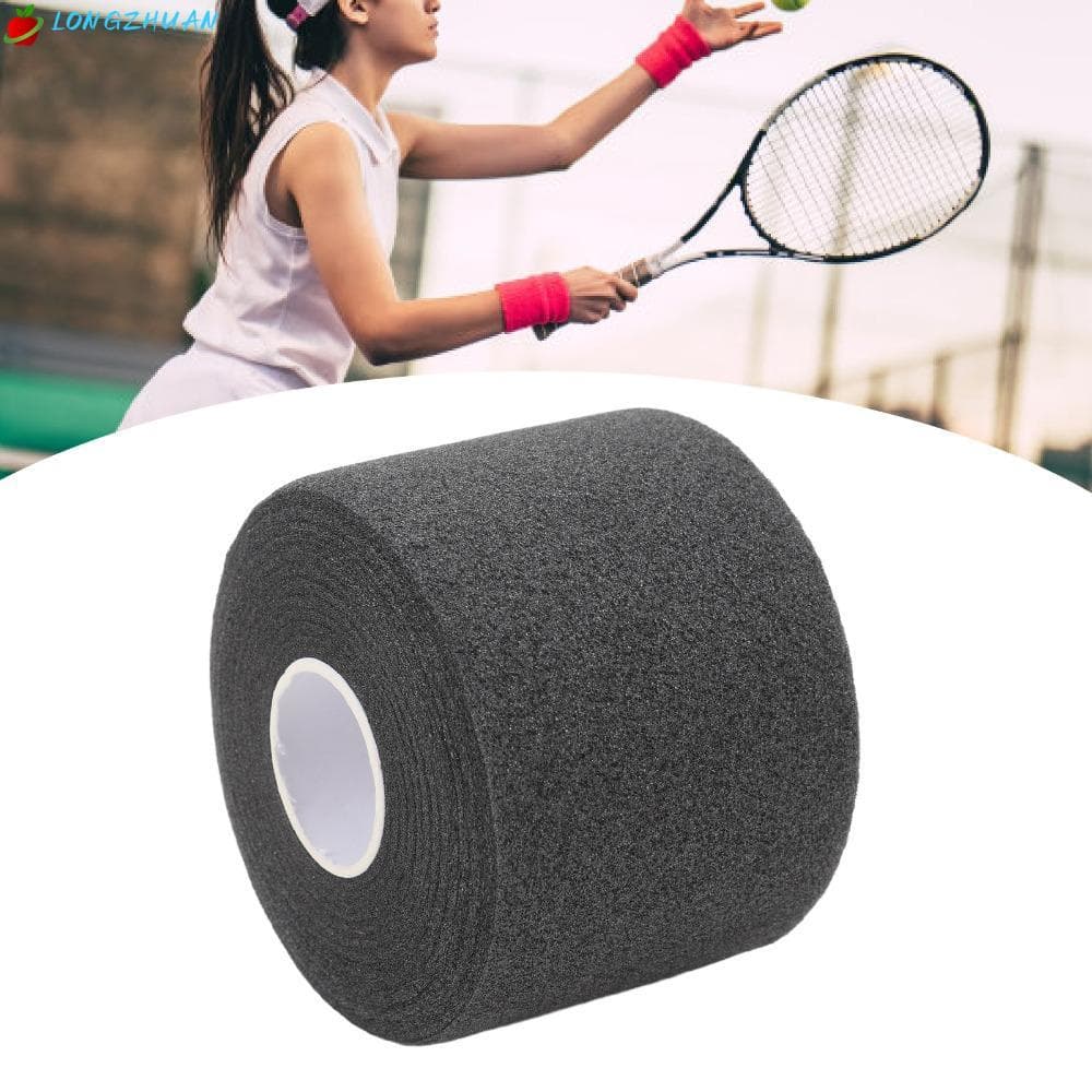 LONNGZHUAN Envoltório De Almofada Para Raquete De Tênis , Design Antiderrapante , Perfil Fino , Badminton , Preto