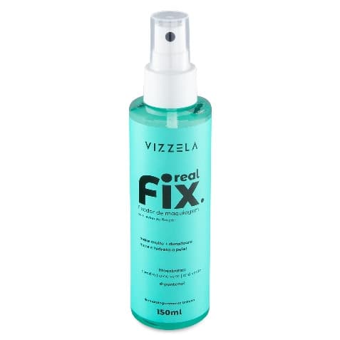 Fixador De Maquiagem Real Fix Spray Longa Duração Acabamento Natural Vegano Original 150ml Vizzela ENVIO IMEDIATO