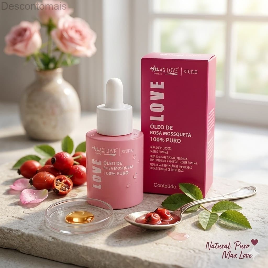 Óleo de Rosa Mosqueta 100% puro 30ml - Max Love6K4I