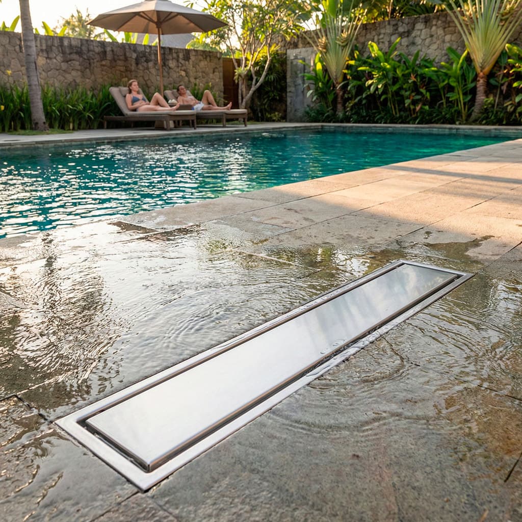 Ralo Oculto Piso Inserível Para Box E Área Externa Aço Inox
