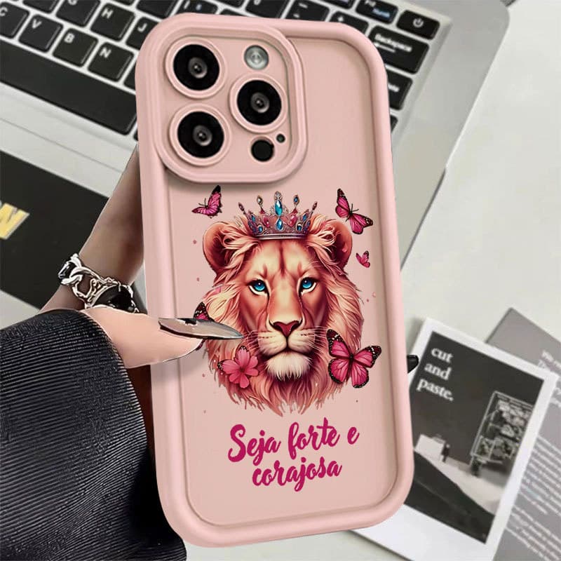 Capinha de silicone macia para Samsung Galaxy A15 A14 A05S A23 A34 A35 A55 A54 A12 A13 S24 S20FE Rei Leão da Coroa
