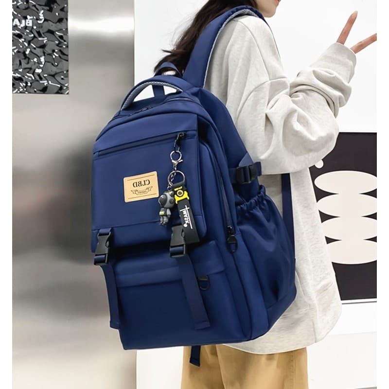 França MKPREF All-Match na moda mochila masculina estudante universitário grande capacidade saco de escola Street Wear m