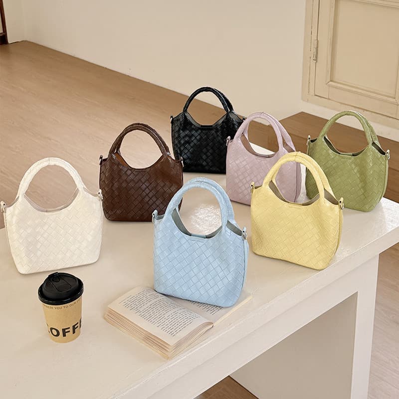 Moda tecido balde saco feminino 2026 grande capacidade sacola bolsa High-End axila saco 6CF4