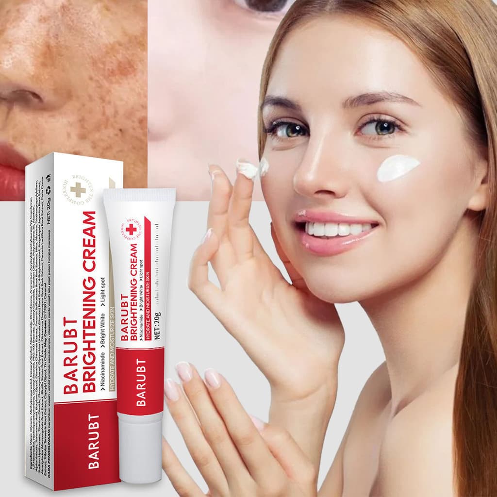 Creme Hidratante Clareador BARUBT , Essência Facial Clareadora Macia E Duradoura Com Controle De Óleo