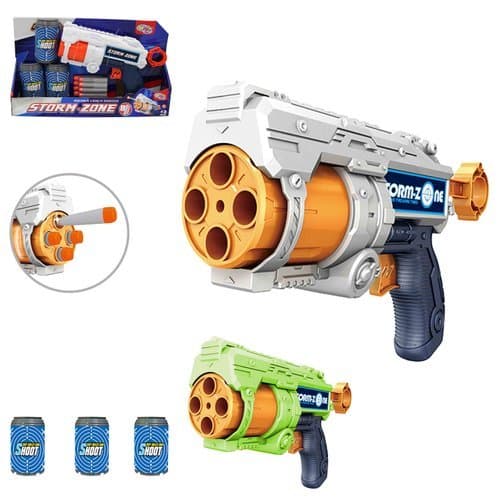 Pistola Brinquedo Lanca Dardos Sortida 12 Pecas Tiro Preciso Diversao Segura Infantil