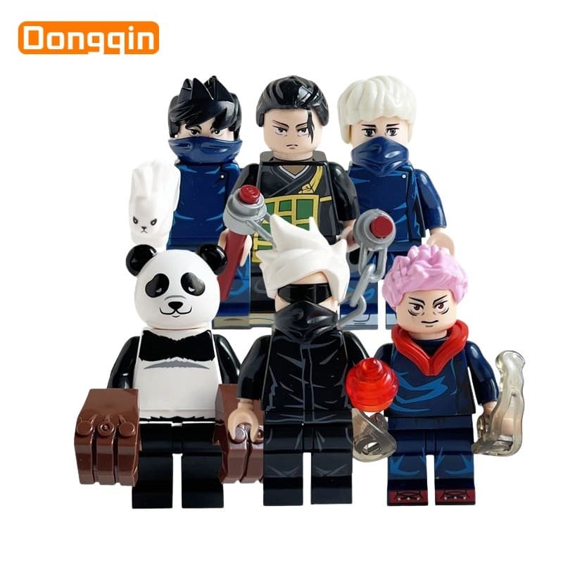 Colecionáveis de Mini bonecas de filme de Anime | Boneca de montagem de bloco de construção