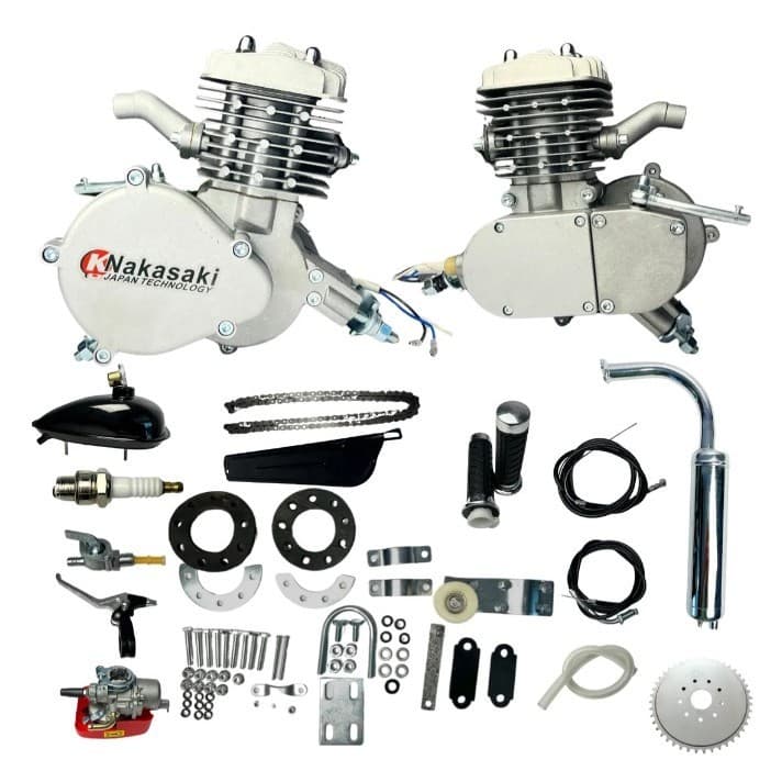 Kit Completo Motor Para Bicicleta Motorizada 80cc nakasaki 3 bolinhas
