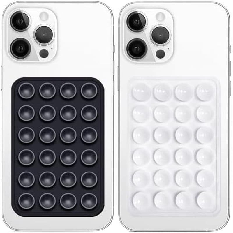 Galundge 2 Pacotes De Suporte Para Capa De Telefone Com Sucção De Silicone , Aderência Pegajosa Antiderrapante , Ventosa