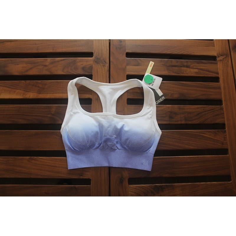 Americano único médio de alta intensidade gradiente cor roupa interior esportiva sutiã esportivo Fitness Yoga salto corr
