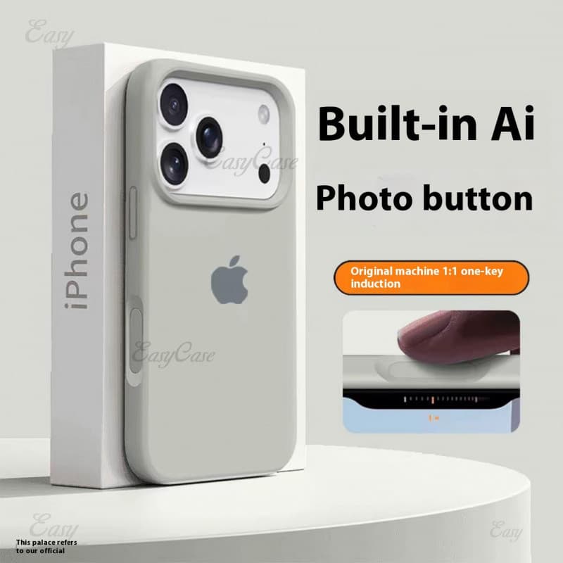 Capa de telefone de Silicone líquido anti-incrustante, adequada para iPhone 17 16 Pro Max, capa traseira protetora antid