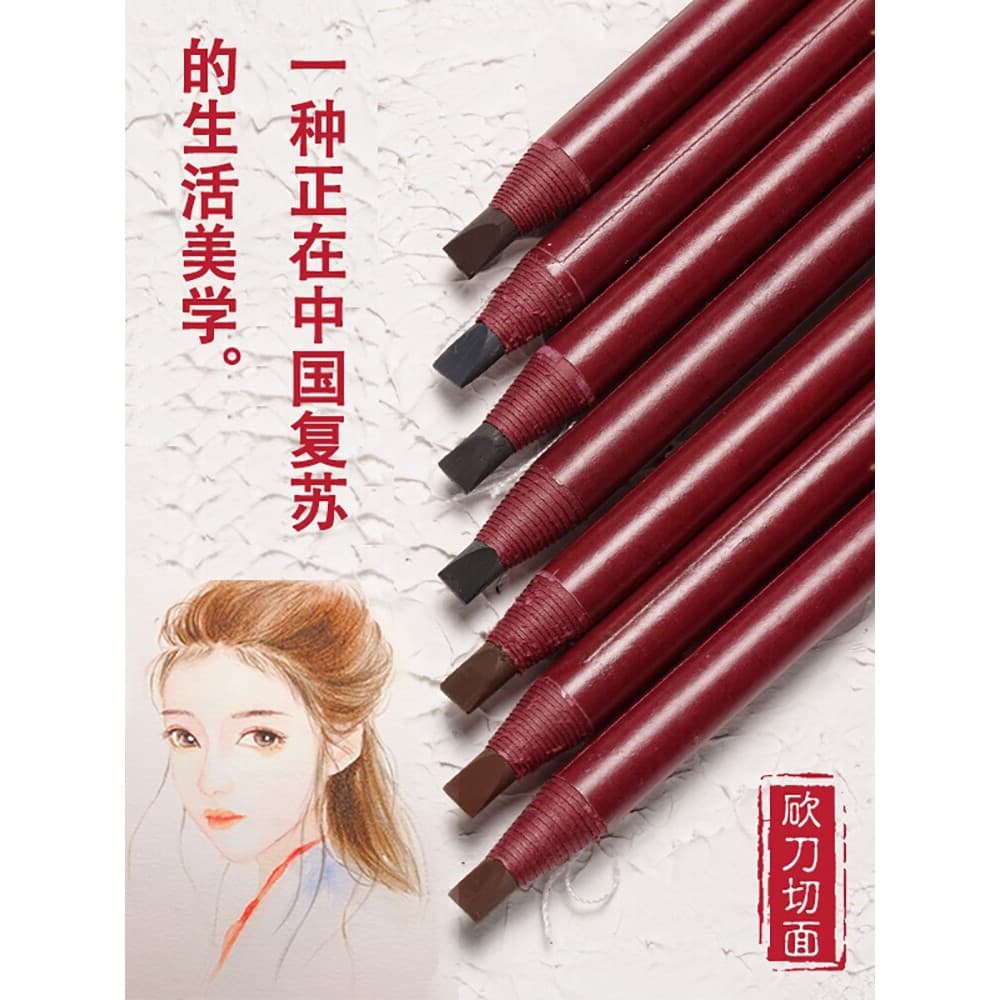 Fabricante de sobrancelha Super duro recarga Duckbill lápis de sobrancelha feminino puxar linha à prova dwaterproof água
