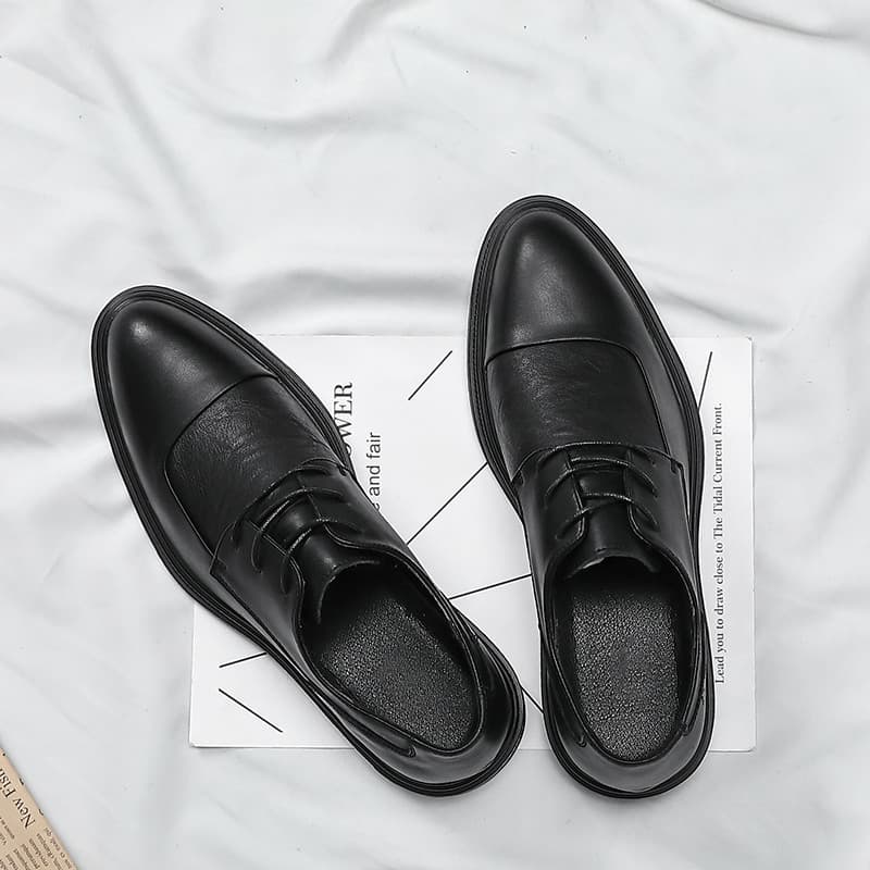 Sapatos de couro masculinos primavera verão couro genuíno negócios Formal Wear estilo britânico respirável High-End pret