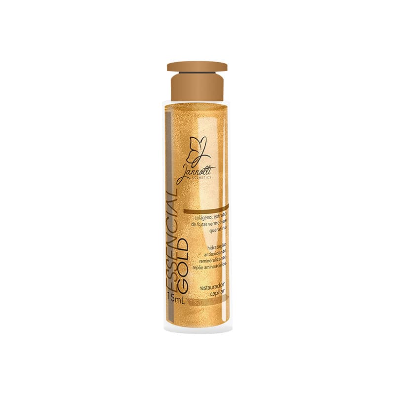 Ampola Gold Restauradora Capilar Jannotti Cosmetics 15 ML