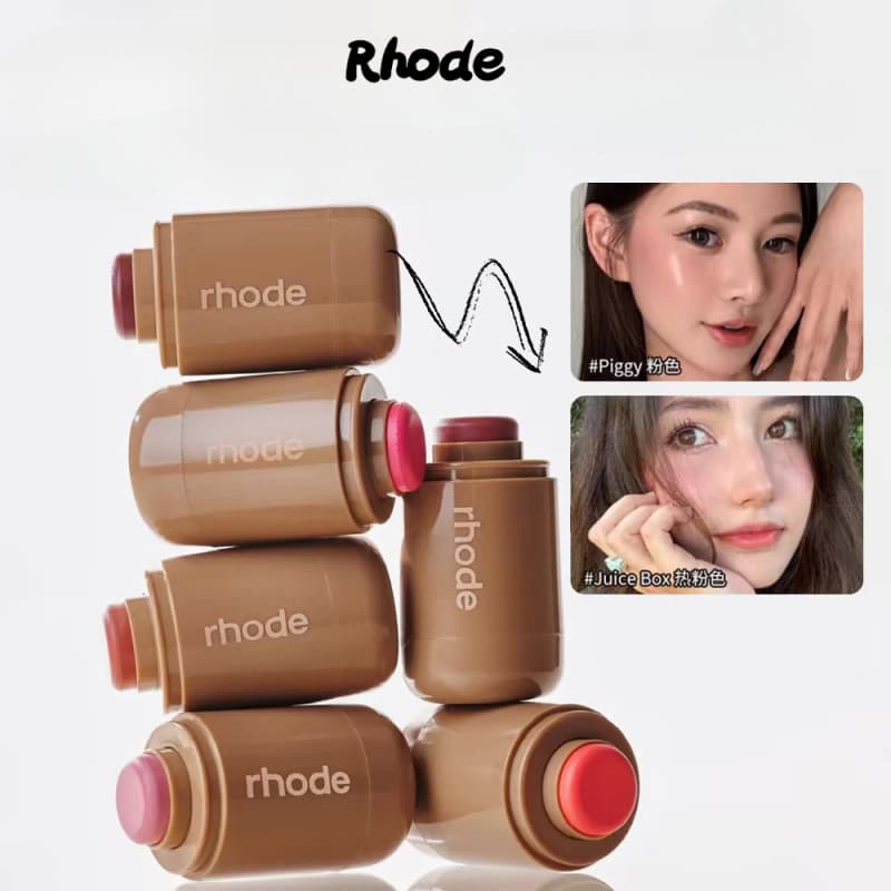 Skin Blush Stick Ilumina A Tez Contorno Natural Maquiagem Lábios E Bochechas Hidratante Fácil De Colorir Creme De