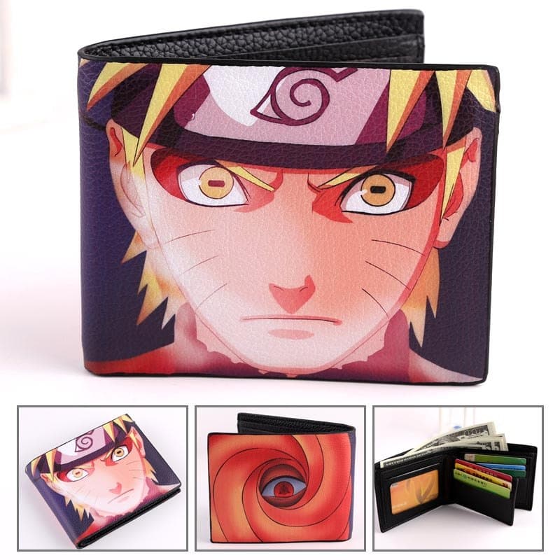 Naruto carteira masculina curta estudante juventude dos desenhos animados Anime uma peça meu vizinho tóquio Ghoul moeda