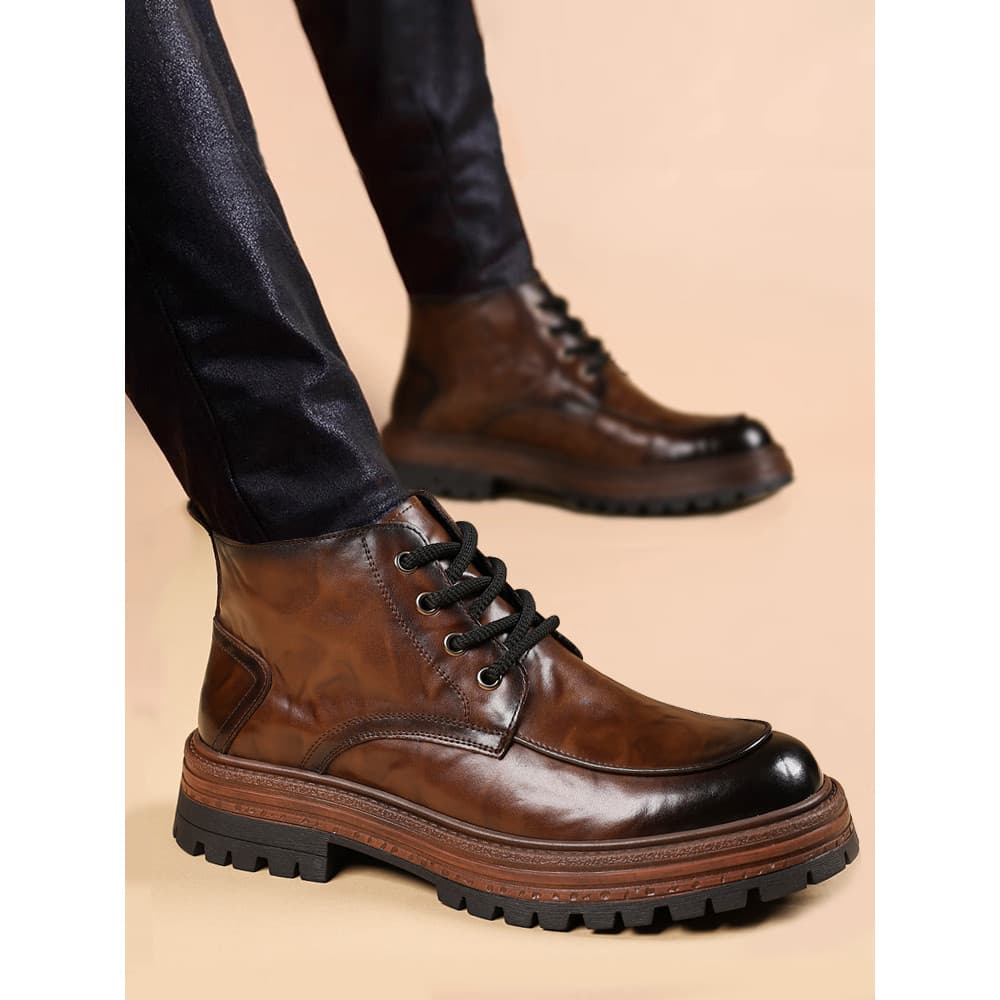 Martin botas masculinas 2025 novo estilo outono inverno macacão de alta qualidade botas de couro genuíno sola grossa est