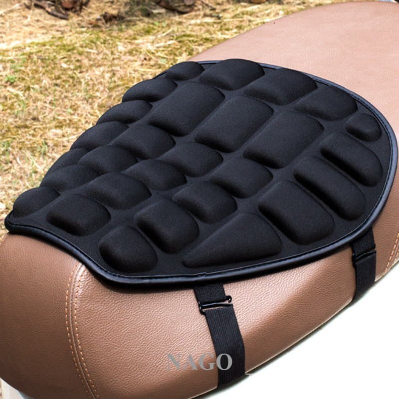Almofada de Assento de Motocicleta 3D NAGO Acessórios de Motocicleta Antiderrapantes Conforto Gel Protetor Solar