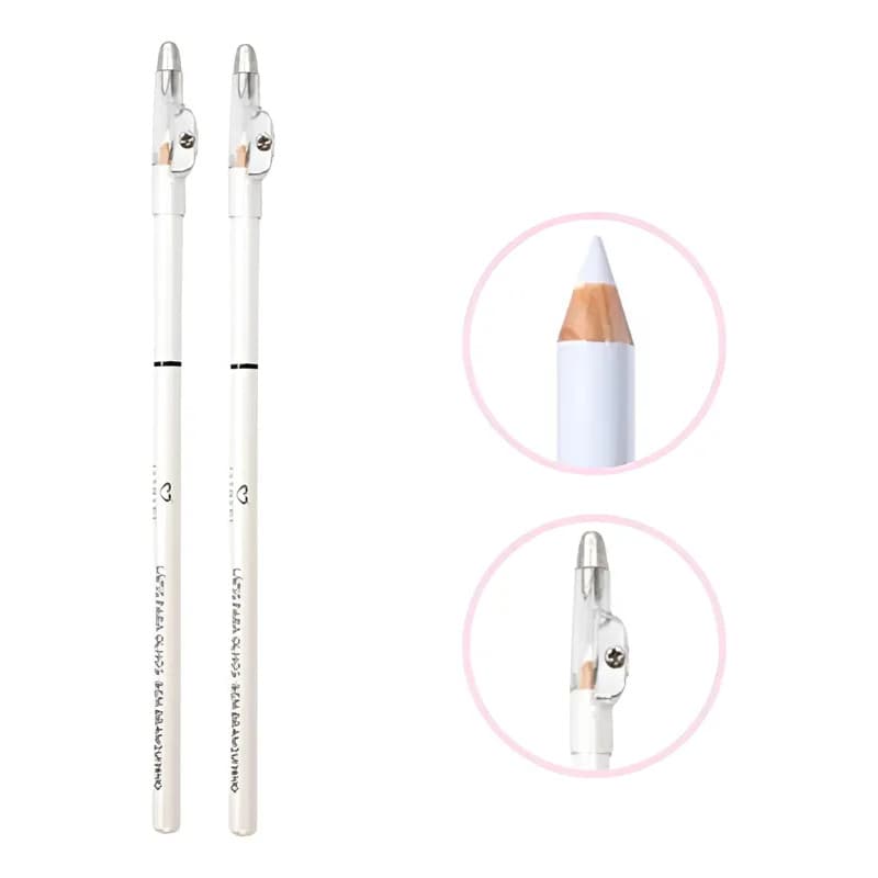 Kit C/2 Lápis Branco de Olho C/ Apontador Mia Make Marcação Botox