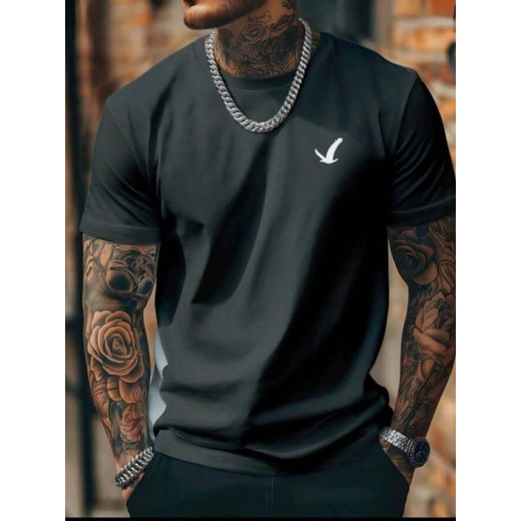 Camiseta Masculina Pássaro lançamento  verão 100% Algodão