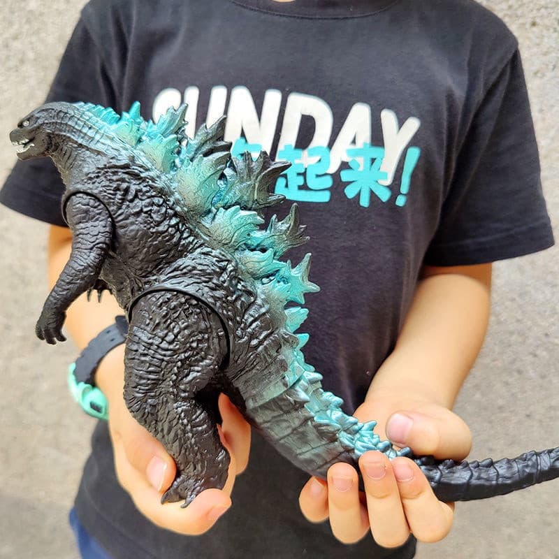 Godzilla 1 Personagem Azul Monstro Da Terra Em Movimento Dinosaur/Magic Star & *-* -