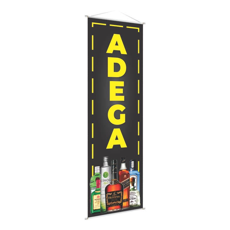 Banner Lona Adega - 30 Cm X 100 Cm