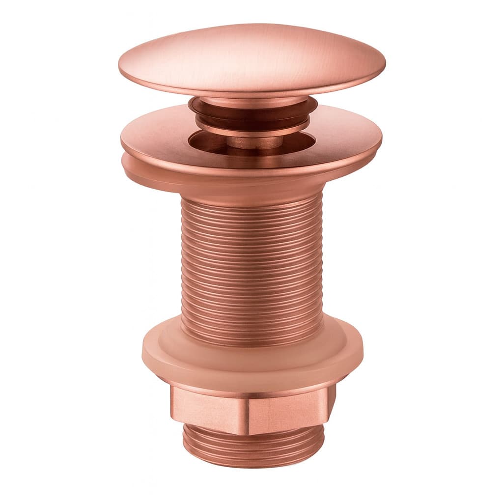 Válvula Click p Cuba 7/8 Redonda Vedação Total Rose Fosco