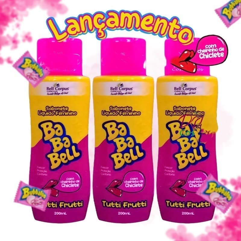 Kit 3 Sabonete Líquido Feminino Bababell Tutti Fruitt - Bell Corpus