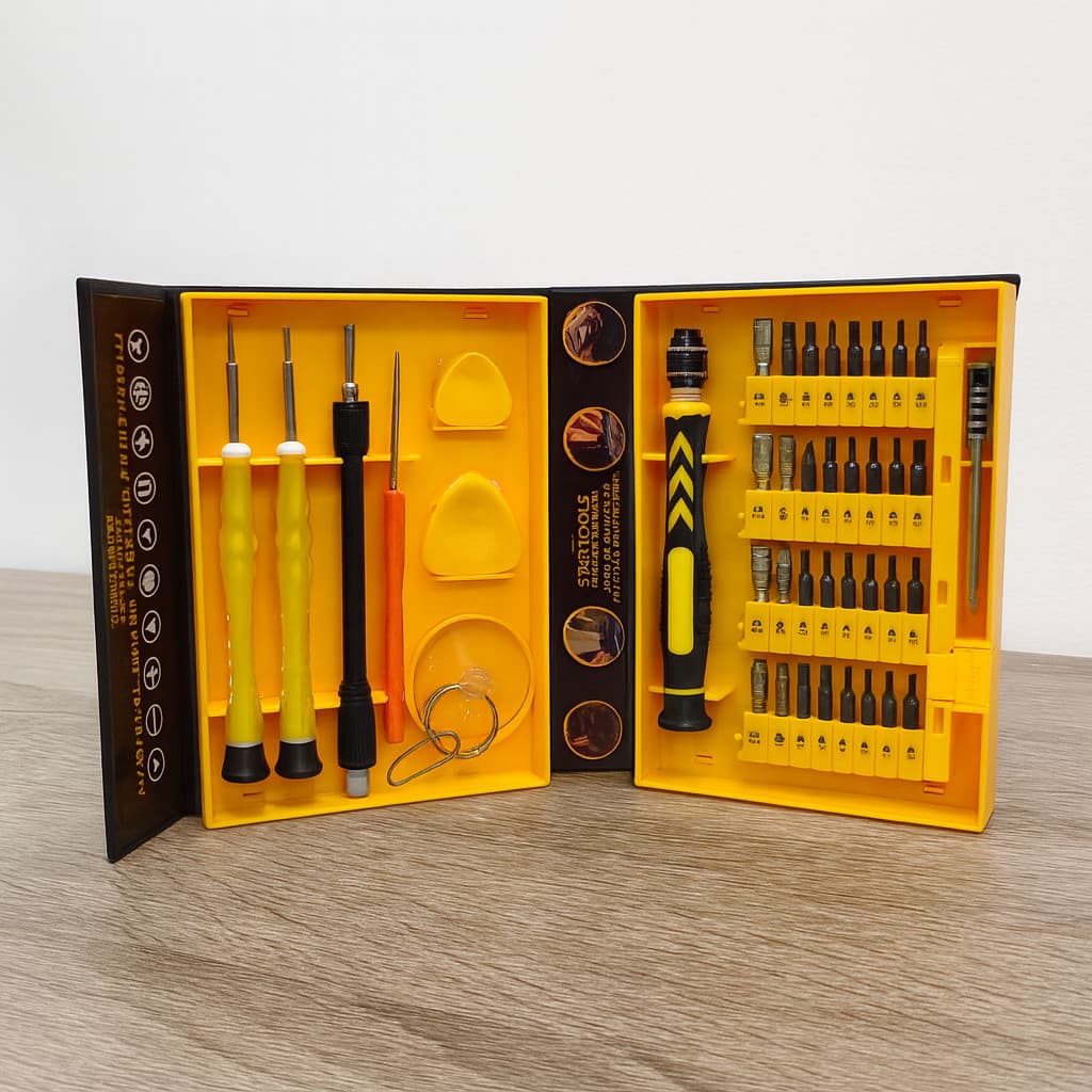 Kit Jogo de Chaves Ferramentas Manutenção Celular Tablet Notebook 38 Peças
