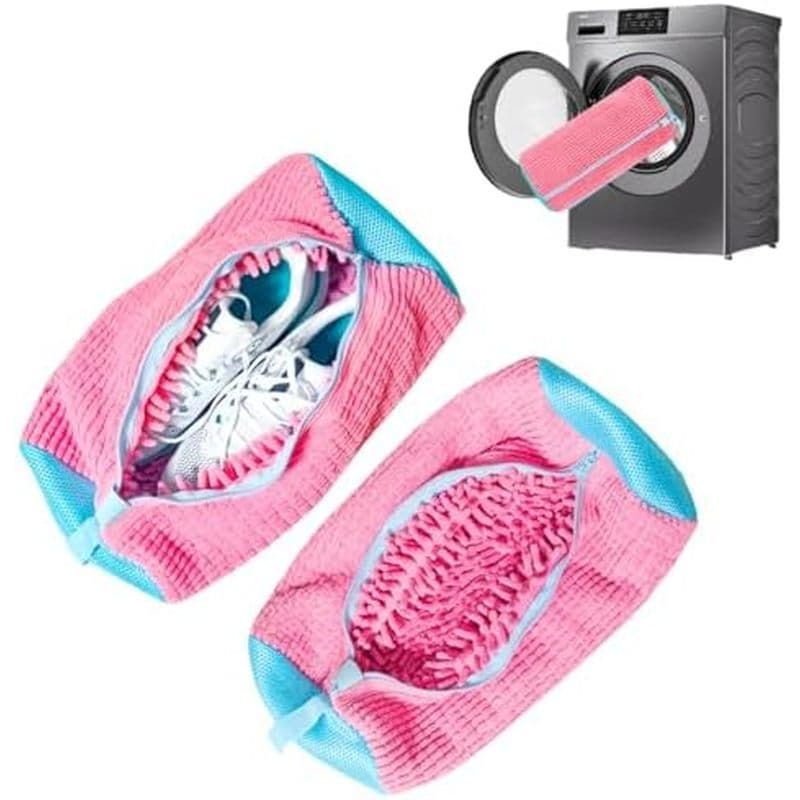 Saco Para Máquina De Lavar Sapatos : De Lavanderia Mantém Limpo-Reutilizável Tênis Kit De Limpeza Sem Manchas (Amarelo 2