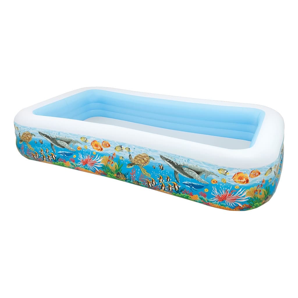 Piscina Inflável Retangular Grande Intex para Área Externa