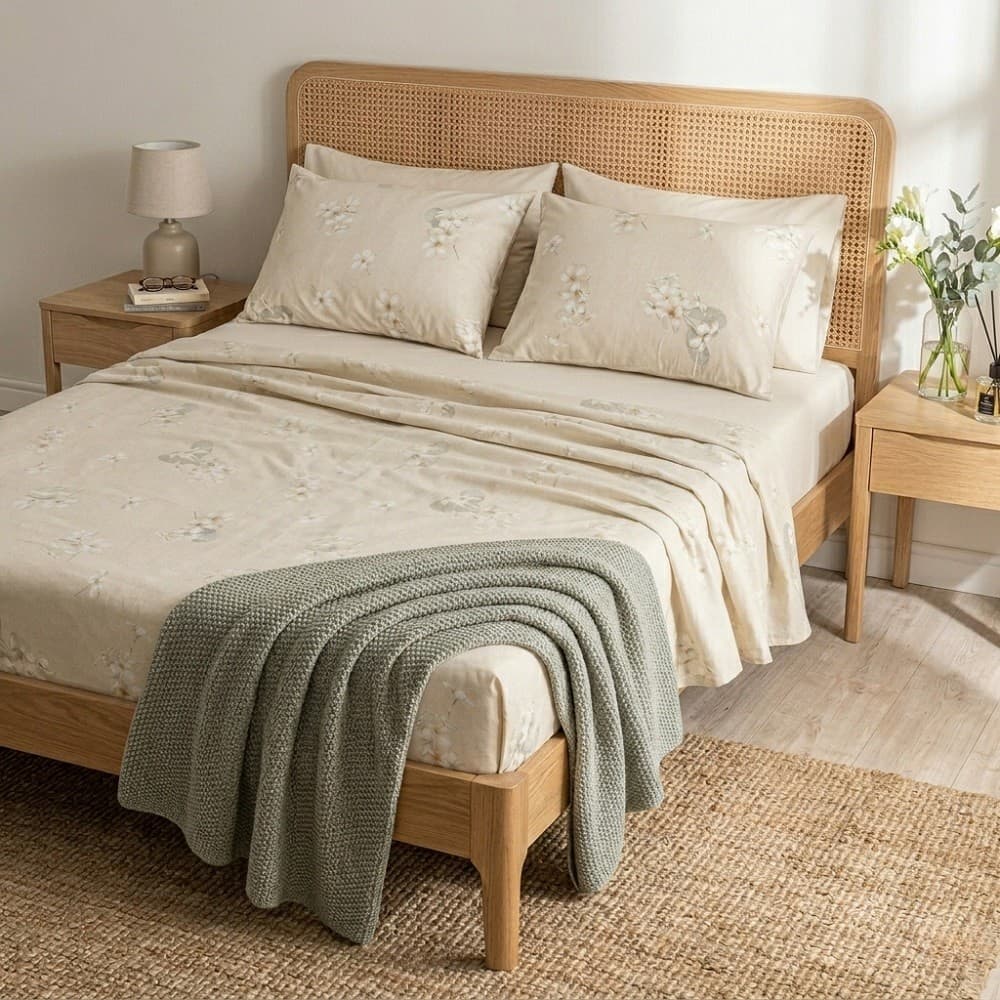 Jogo de Lençol Cama Queen Karsten 100% Algodão Percal 4 peças Macio Antipilling