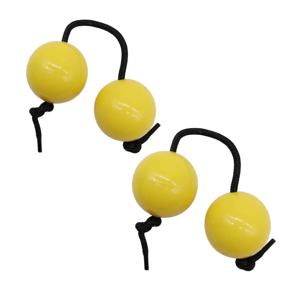 Par de Kas-Kas Infantil Liverpool Percussão Asalato Amarelo