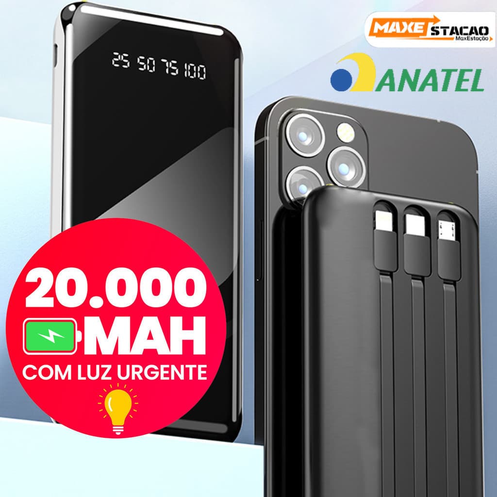 Design externo do favo de mel da fonte de alimentação da bateria portátil 1.000+2.0000mAh