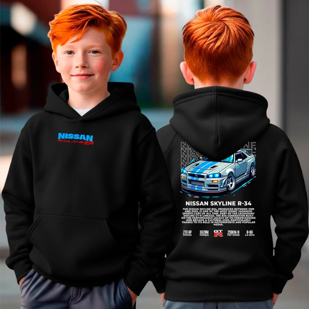 Blusa Moletom Infantil Skyline Velozes Furiosos Brian O'Conner